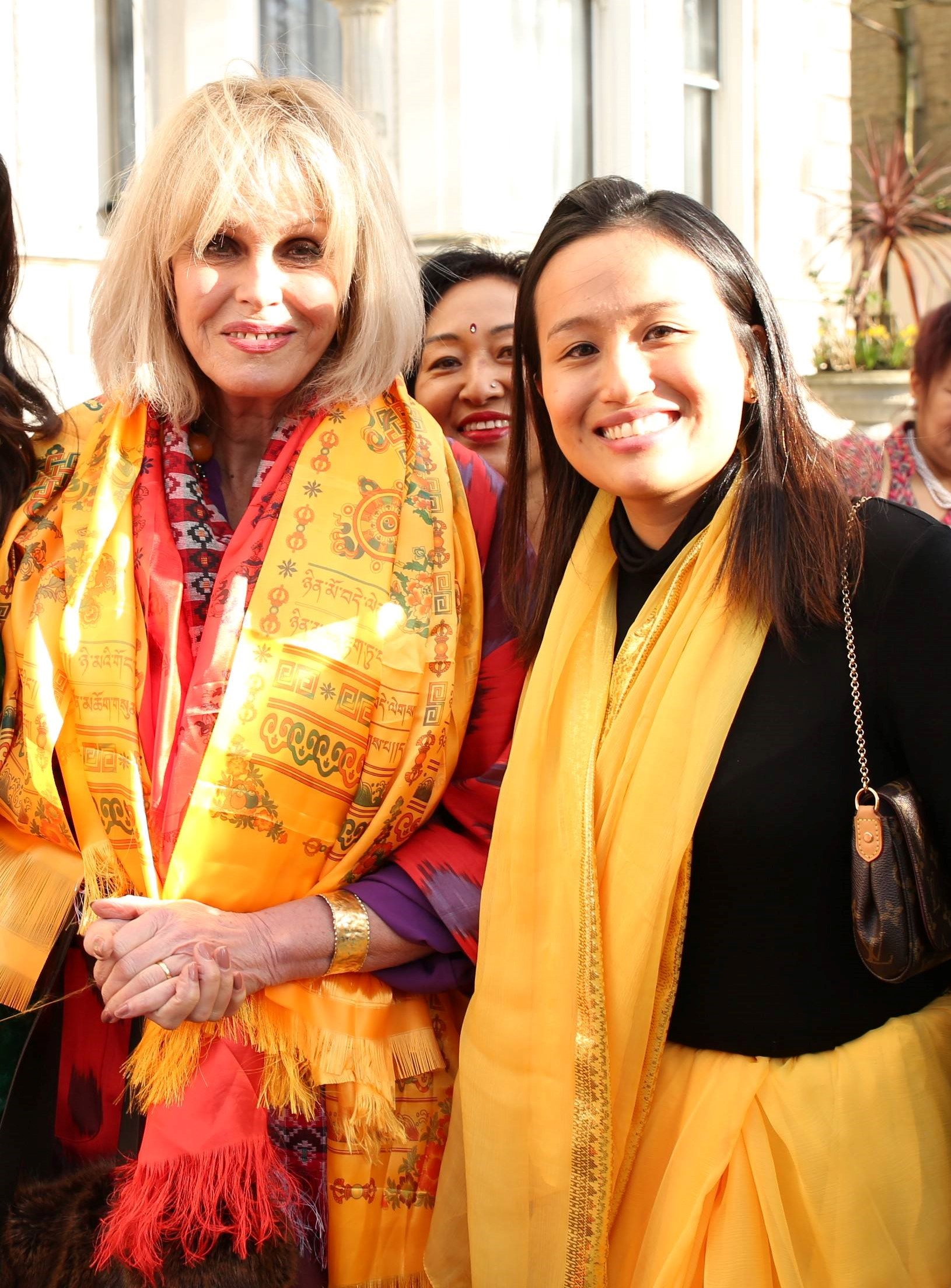 Actress and Advocate for the Gurkha Justice Campaign Miss Joanna Lumley with Nesha Gurung - Head of Operations at Topher Limited